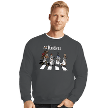 Load image into Gallery viewer, Daily_Deal_Shirts Crewneck Sweater, Unisex / Small / Charcoal The Knights Road