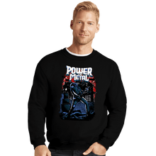 Load image into Gallery viewer, Secret_Shirts Crewneck Sweater, Unisex / Small / Black The Power Of Metal