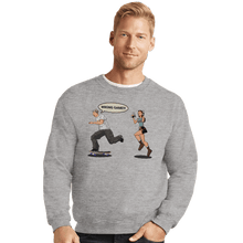 Load image into Gallery viewer, Last_Chance_Shirts Crewneck Sweater, Unisex / Small / Sports Grey Wrong Game