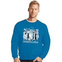 Load image into Gallery viewer, Shirts Crewneck Sweater, Unisex / Small / Sapphire Congratulations