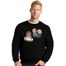 Load image into Gallery viewer, Shirts Crewneck Sweater, Unisex / Small / Black Chucky's Girl