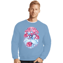 Load image into Gallery viewer, Shirts Crewneck Sweater, Unisex / Small / Powder Blue Made Of Love