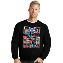 Load image into Gallery viewer, Daily_Deal_Shirts Crewneck Sweater, Unisex / Small / Black Time Fighters 10th vs 11th