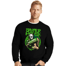 Load image into Gallery viewer, Daily_Deal_Shirts Crewneck Sweater, Unisex / Small / Black House Of Splatter