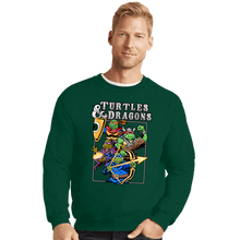 Load image into Gallery viewer, Daily_Deal_Shirts Crewneck Sweater, Unisex / Small / Forest Turtles & Dragons