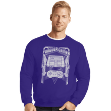 Load image into Gallery viewer, Shirts Crewneck Sweater, Unisex / Small / Violet Forever Gamer