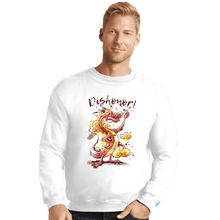 Load image into Gallery viewer, Shirts Crewneck Sweater, Unisex / Small / White Dishonor
