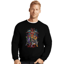 Load image into Gallery viewer, Shirts Crewneck Sweater, Unisex / Small / Black EVA Squad