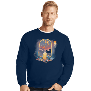 Shirts Crewneck Sweater, Unisex / Small / Navy Rapunzel