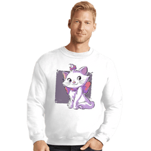 Load image into Gallery viewer, Daily_Deal_Shirts Crewneck Sweater, Unisex / Small / White Vain Cat