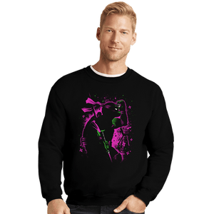 Daily_Deal_Shirts Crewneck Sweater, Unisex / Small / Black Intellectual Ninja