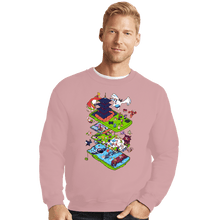 Load image into Gallery viewer, Daily_Deal_Shirts Crewneck Sweater, Unisex / Small / Pink 2nd Gen Color