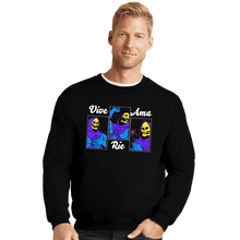 Load image into Gallery viewer, Shirts Crewneck Sweater, Unisex / Small / Black Live Laugh Love - Español