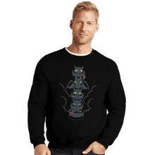 Load image into Gallery viewer, Shirts Crewneck Sweater, Unisex / Small / Black Dragon Mood Totem