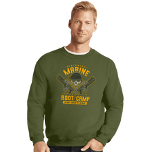 Load image into Gallery viewer, Shirts Crewneck Sweater, Unisex / Small / Military Green Colonial Marine s