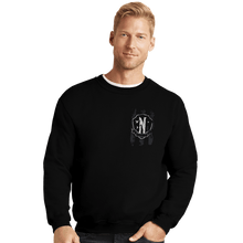 Load image into Gallery viewer, Daily_Deal_Shirts Crewneck Sweater, Unisex / Small / Black Nevermore Pocket Print