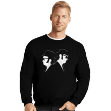 Load image into Gallery viewer, Daily_Deal_Shirts Crewneck Sweater, Unisex / Small / Black The Blues Bros
