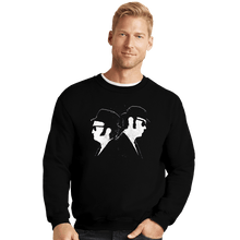 Load image into Gallery viewer, Daily_Deal_Shirts Crewneck Sweater, Unisex / Small / Black The Blues Bros