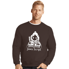 Load image into Gallery viewer, Shirts Crewneck Sweater, Unisex / Small / Dark Chocolate Jawa Script
