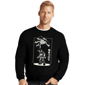 Daily_Deal_Shirts Crewneck Sweater, Unisex / Small / Black Threat From Above