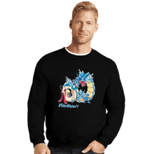 Load image into Gallery viewer, Shirts Crewneck Sweater, Unisex / Small / Black Pretty Guardian Trainer Neptune
