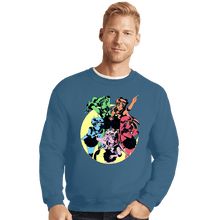 Load image into Gallery viewer, Shirts Crewneck Sweater, Unisex / Small / Indigo Blue Sailor Colors