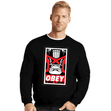 Load image into Gallery viewer, Daily_Deal_Shirts Crewneck Sweater, Unisex / Small / Black Obey The Law