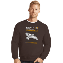 Load image into Gallery viewer, Shirts Crewneck Sweater, Unisex / Small / Dark Chocolate Serenity Service And Repair Manual