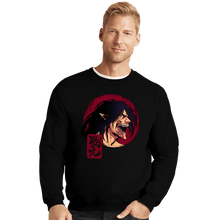 Load image into Gallery viewer, Secret_Shirts Crewneck Sweater, Unisex / Small / Black The Fighter