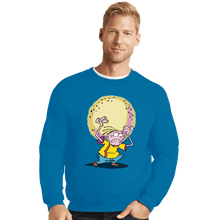 Load image into Gallery viewer, Secret_Shirts Crewneck Sweater, Unisex / Small / Sapphire Jawbreaker Atlas