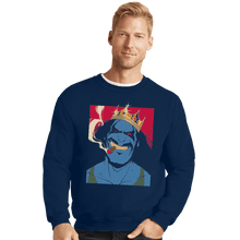 Load image into Gallery viewer, Shirts Crewneck Sweater, Unisex / Small / Navy Notorious FRAG