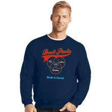 Load image into Gallery viewer, Shirts Crewneck Sweater, Unisex / Small / Navy Grab A Towel