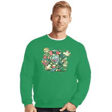 Load image into Gallery viewer, Shirts Crewneck Sweater, Unisex / Small / Irish Green Let's Roll Link