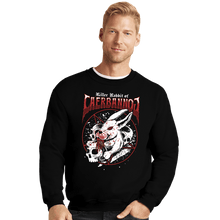 Load image into Gallery viewer, Secret_Shirts Crewneck Sweater, Unisex / Small / Black Killer Rabbit Metal