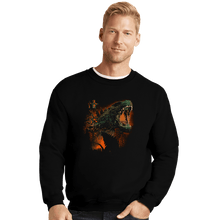 Load image into Gallery viewer, Daily_Deal_Shirts Crewneck Sweater, Unisex / Small / Black Prehistoric Kaiju
