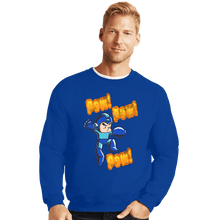 Load image into Gallery viewer, Shirts Crewneck Sweater, Unisex / Small / Royal Blue Pew Pew Pew