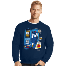 Load image into Gallery viewer, Shirts Crewneck Sweater, Unisex / Small / Navy Tardis Ice Pop