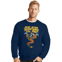 Load image into Gallery viewer, Shirts Crewneck Sweater, Unisex / Small / Navy Genie Repulsa