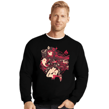 Load image into Gallery viewer, Daily_Deal_Shirts Crewneck Sweater, Unisex / Small / Black Fragrance In Thaw Hu Tao