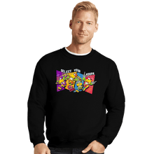 Load image into Gallery viewer, Daily_Deal_Shirts Crewneck Sweater, Unisex / Small / Black Koopas Ninjas