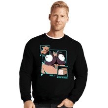 Load image into Gallery viewer, Shirts Crewneck Sweater, Unisex / Small / Black Dog Pig Bread