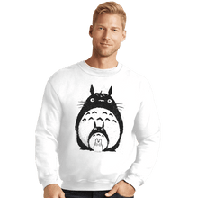 Load image into Gallery viewer, Shirts Crewneck Sweater, Unisex / Small / White Totoro Trio