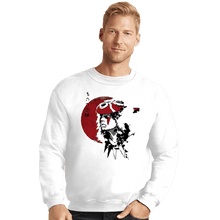 Load image into Gallery viewer, Shirts Crewneck Sweater, Unisex / Small / White Red Sun Princess