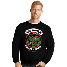 Load image into Gallery viewer, Shirts Crewneck Sweater, Unisex / Small / Black Frog Brothers Comics
