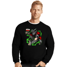 Load image into Gallery viewer, Shirts Crewneck Sweater, Unisex / Small / Black Shredoom
