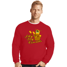 Load image into Gallery viewer, Daily_Deal_Shirts Crewneck Sweater, Unisex / Small / Red All My Circuits
