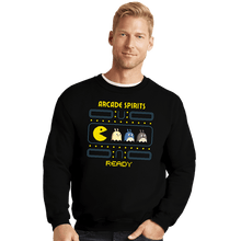 Load image into Gallery viewer, Secret_Shirts Crewneck Sweater, Unisex / Small / Black Arcade Spirits