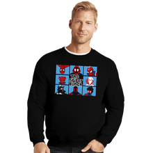 Load image into Gallery viewer, Daily_Deal_Shirts Crewneck Sweater, Unisex / Small / Black The Spider Bunch