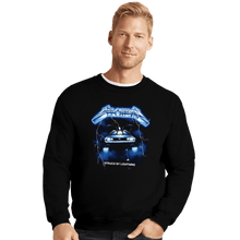 Load image into Gallery viewer, Daily_Deal_Shirts Crewneck Sweater, Unisex / Small / Black Struck By Lightning
