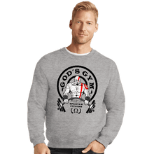 Load image into Gallery viewer, Shirts Crewneck Sweater, Unisex / Small / Sports Grey God's Gym